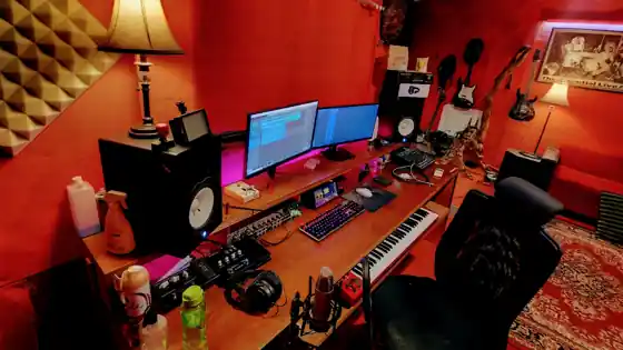 Adam Studio Recording Cijantung — studio interior